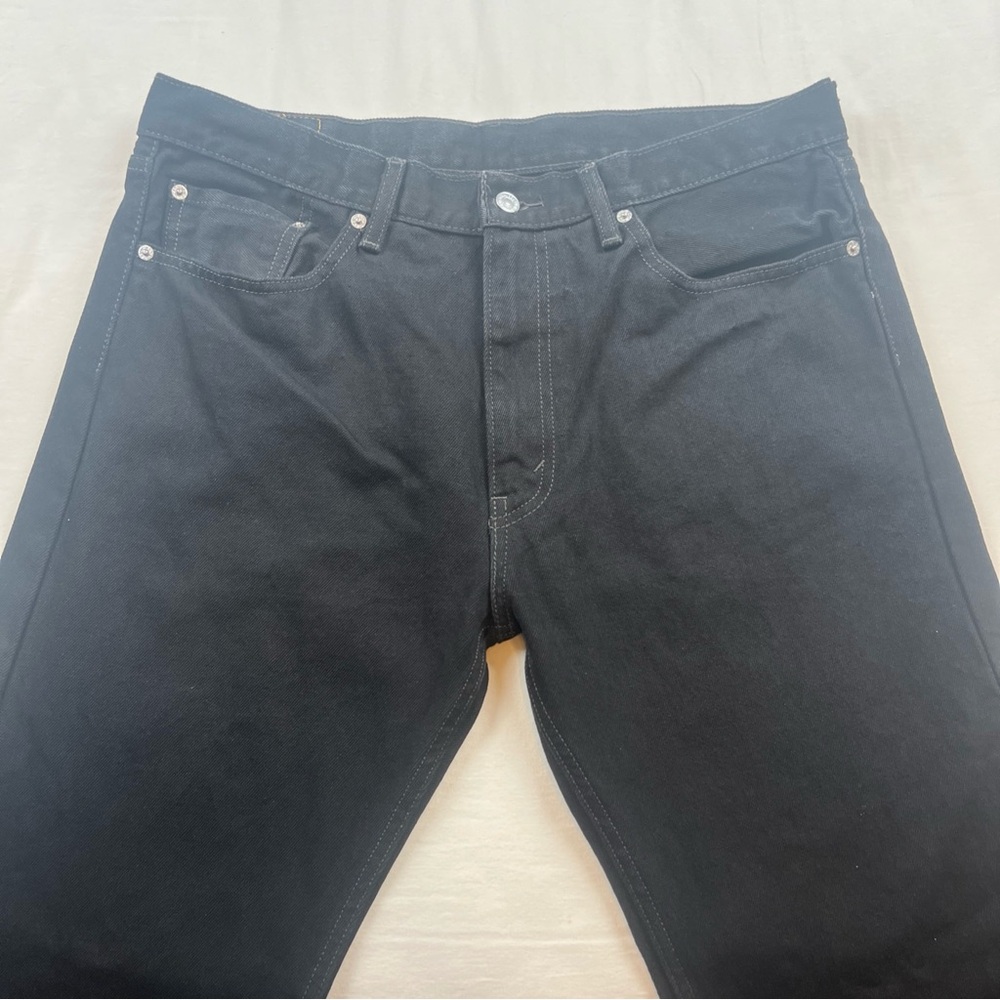 Levi’s 505 Men’s Straight Leg Black Jeans 36x32 Classic Denim - Picture 2 of 12